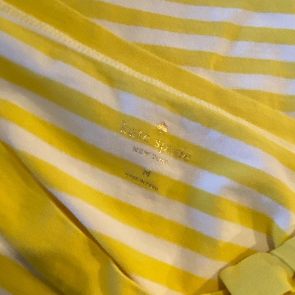 Kate Spade Devon Yellow Boatneck Stripe Top - Picture 6 of 7